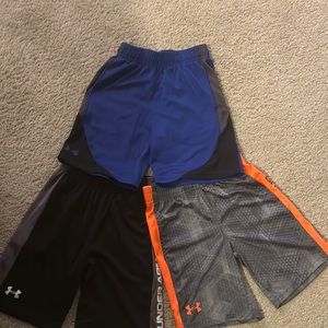 Boys Under Armour athletic shorts bundle.